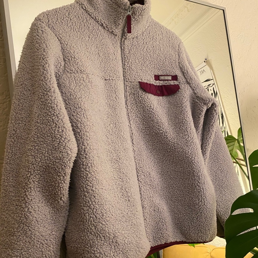 🤍SOLD🤍Columbia fleece zip up with collar